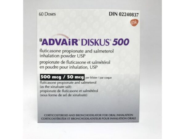 Advair Diskus (Fluticasone/Salmeterol Xinafoate) 500mcg/50mcg