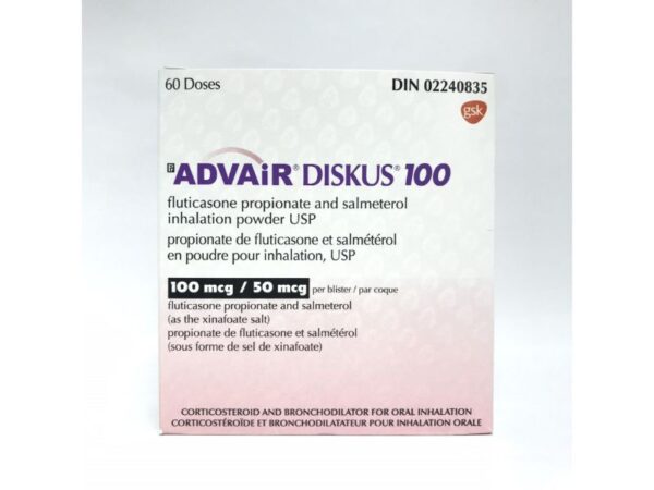 Advair Diskus (Fluticasone/Salmeterol Xinafoate) 100mcg/50mcg